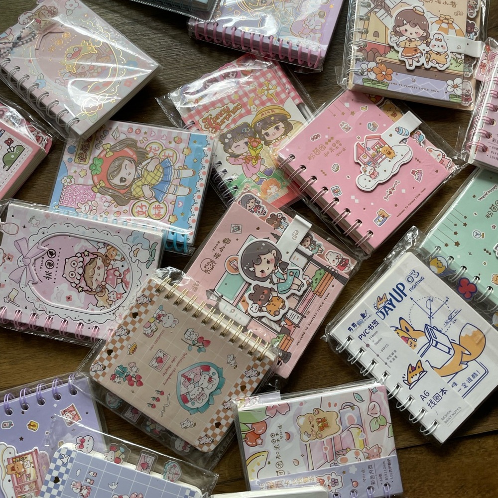 Cute Kawaii Spiral Notebooks